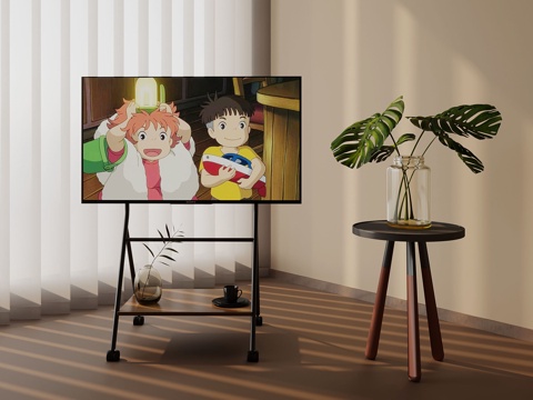  现代电视支架 移动电视3d模型 