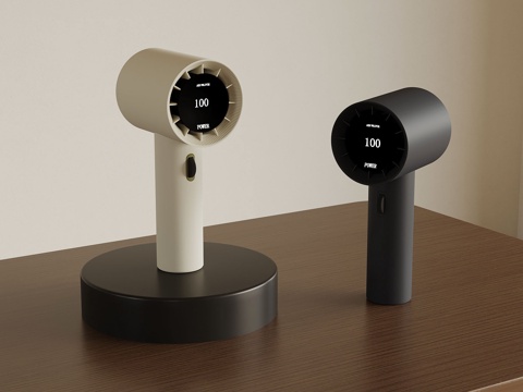  现代简洁吹风机 便携吹风机3d模型 