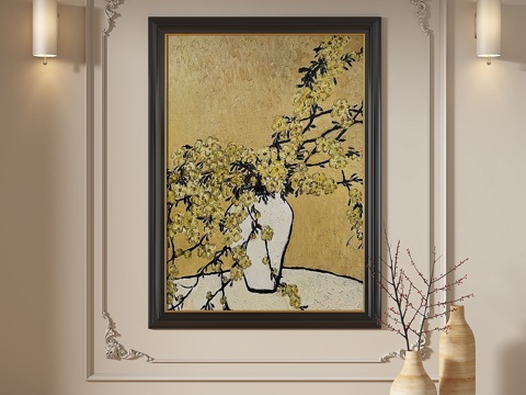  法式，复古，中古，现代，欧式，古典，装饰画3d模型 
