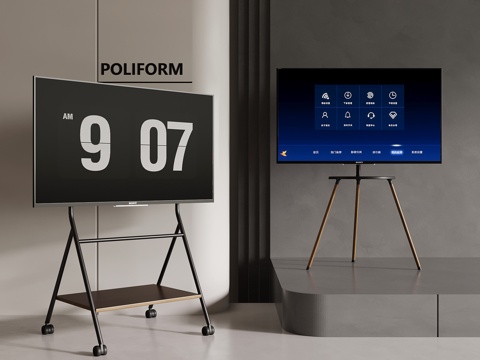  现代电视支架 移动电视3d模型 