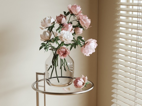  现代花卉 插花3d模型 