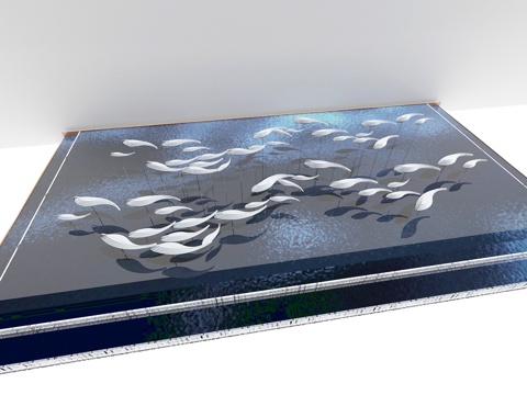  雕塑 城市雕塑  水景雕塑3d模型 