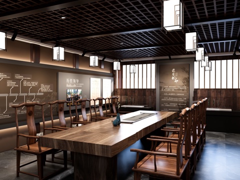  现代乡村展馆 乡镇展馆 村史馆 农耕展厅su模型 