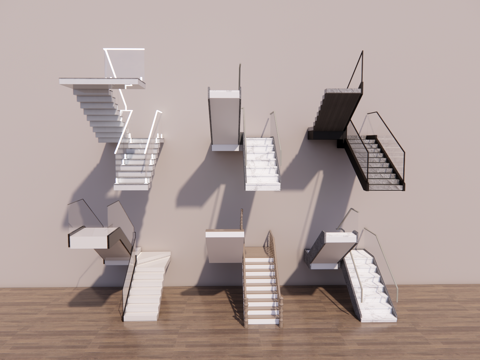  现代楼梯扶手楼梯3d模型 