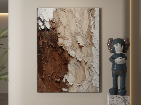  现代装饰画 装饰画 现代挂画 挂画 简约挂画3d模型 