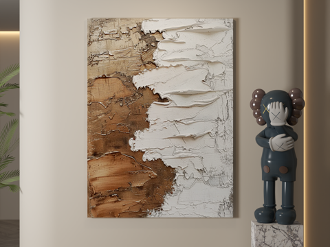  现代装饰画 装饰画 现代挂画 挂画 简约挂画3d模型 