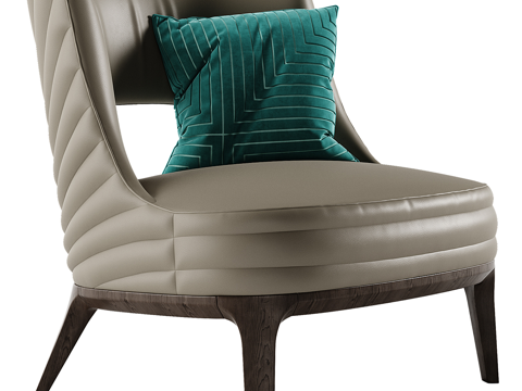  新中式 Vittoria Frigerio Reina扶手椅3d模型 