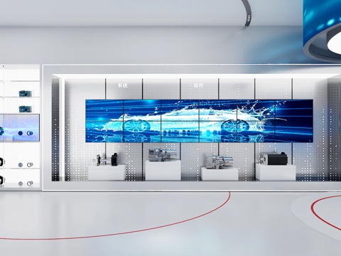  科技展厅3d模型 