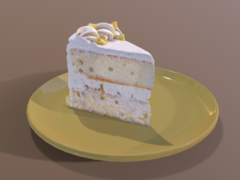  食物饮料 食物 蛋糕 奶油蛋糕 生日蛋糕3d模型 