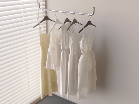  女装吊带裙连衣裙 女士裙子衣服服饰3d模型 