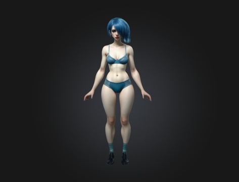  女人 美女 女孩 女性 妇女 人物模型 亚洲女人 欧洲女人3d模型 