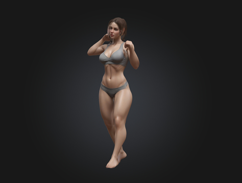  女人 美女 女孩 女性 妇女 人物模型 亚洲女人 欧洲女人3d模型 