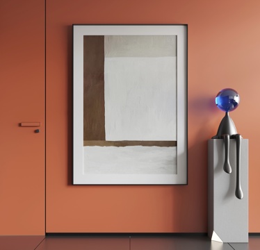  现代挂画 现代抽象挂画 现代极简挂画 现代简约挂画3d模型 