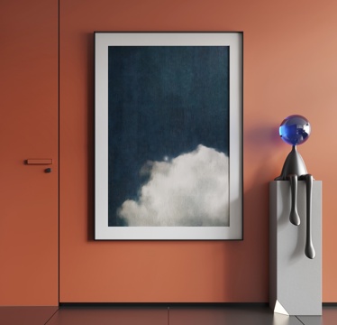  现代挂画 现代抽象挂画 现代极简挂画 现代简约挂画su模型 