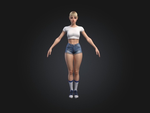  女人 美女 女孩 女性 妇女 人物模型 亚洲女人 欧洲女人3d模型 