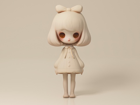 女孩 少女 女生 卡通人物 人物手办 装饰 雕塑 美陈 道具3d模型 