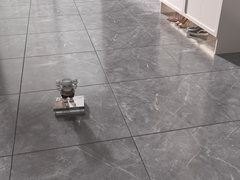  现代地砖 瓷砖 大理石 灰色3d模型 