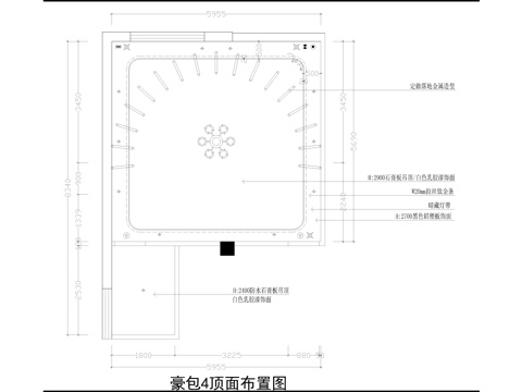  KTV科技风包间施工图cad施工图 