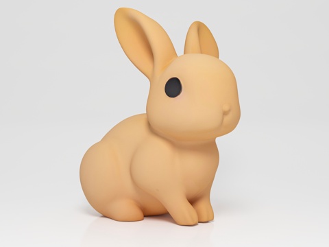  兔子 兔 家禽 卡通兔子 卡通动物 摆件 手办 玩偶 玩具3d模型 