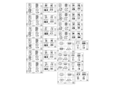  14套KTV包间施工图cad施工图 