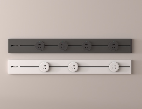  轨道插座 可移动插座 插座3d模型 
