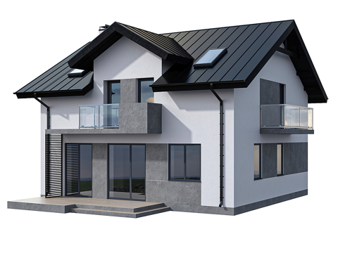  住宅建筑3d模型 