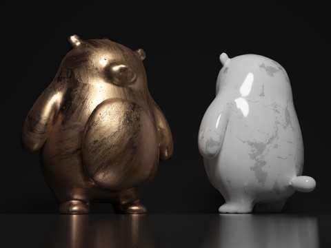  卡通形象 创意 雕塑 艺术装置 卡通造型 手办 玩具 摆件3d模型 