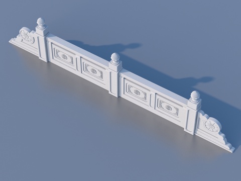  围栏 护栏 栏杆3d模型 