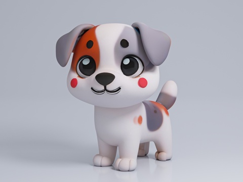  狗 犬 狗狗 动物 动漫卡通形象 动漫 玩具 美陈 手办 摆3d模型 