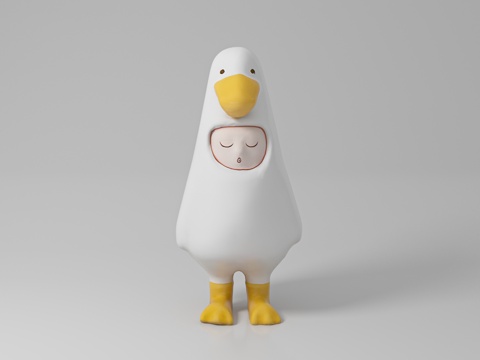  卡通人偶 卡通风格 创意 玩具 手办 摆件 美陈 雕塑 装饰3d模型 