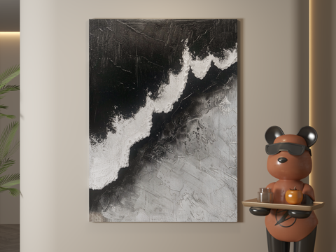  现代挂画 意式挂画 简约挂画 挂画 装饰画3d模型 