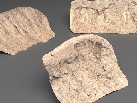  土堡坎3d模型 