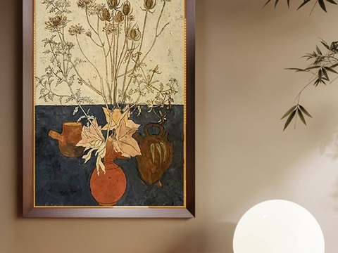  法式美式挂画 女孩房挂画 书房挂画 茶室挂画 客厅挂画 玄关3d模型 