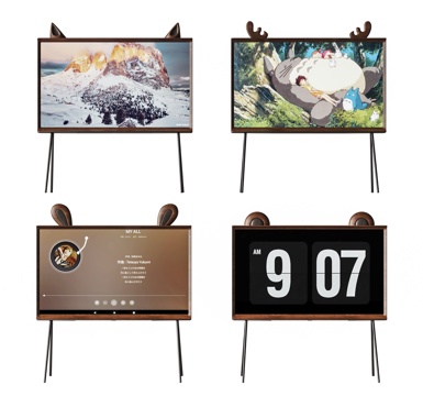  中古电视支架3d模型 