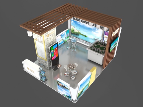  房产展位3d模型 