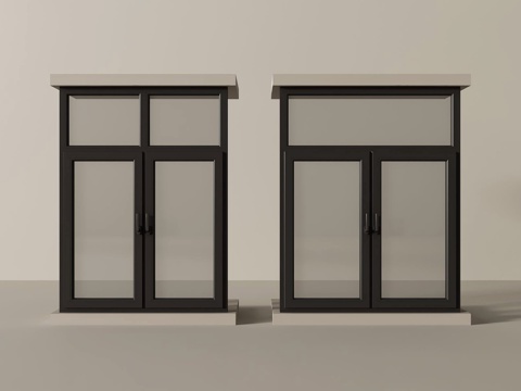  现代窗户3d模型 