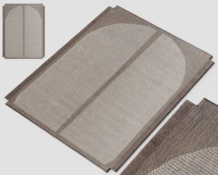 中古地毯 侘寂地毯 长方形地毯 客厅地毯 布艺地毯su模型