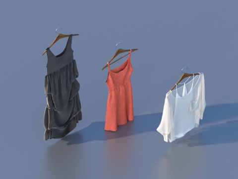  衣服 服饰 服装3d模型 