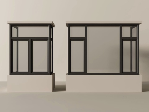  现代窗户3d模型 