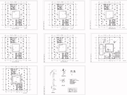  办公楼空调图纸cad施工图 