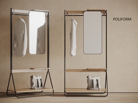  挂衣架 衣服 服饰3d模型 