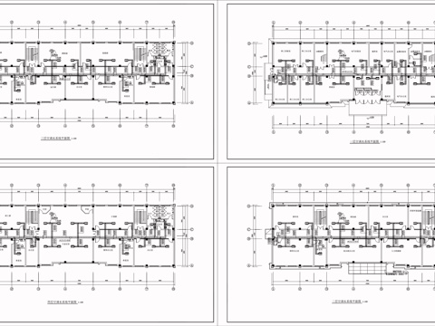  电厂办公楼空调通风图cad施工图 