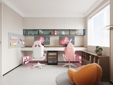  电竞房3d模型 