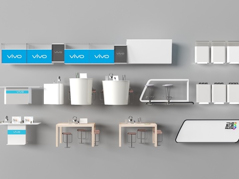  展台 展示柜 展示台3d模型 