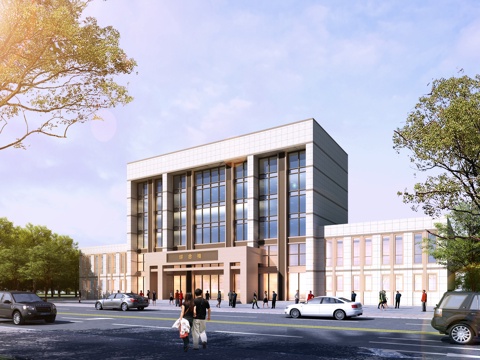  办公楼 行政楼 办事大厅 公共建筑su模型 