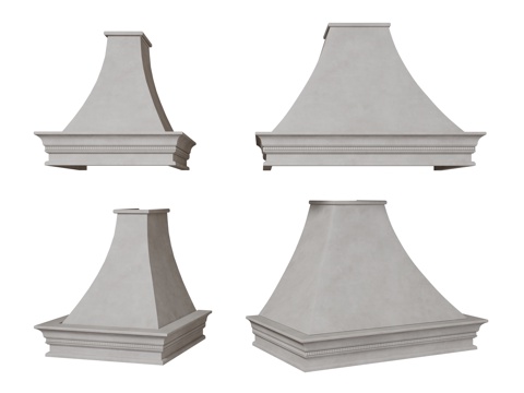  法式柱头 雕花柱头 罗马柱柱头 石膏柱头su模型 