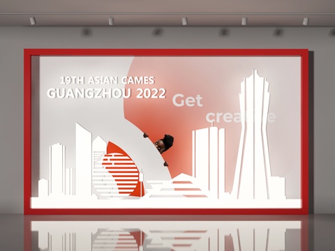  打卡墙3d模型 