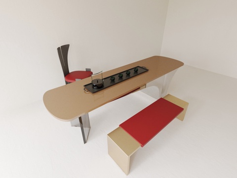  茶桌 茶桌椅组合3d模型 
