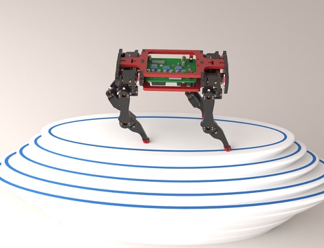  仿生机器狗工业巡检机器狗智能移动机器人3d模型 