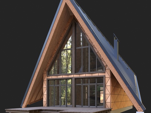  房子建筑3d模型 